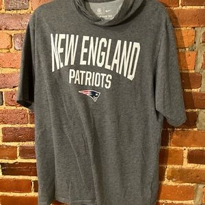 Nike Dri-fit patriots short sleeve hoodie